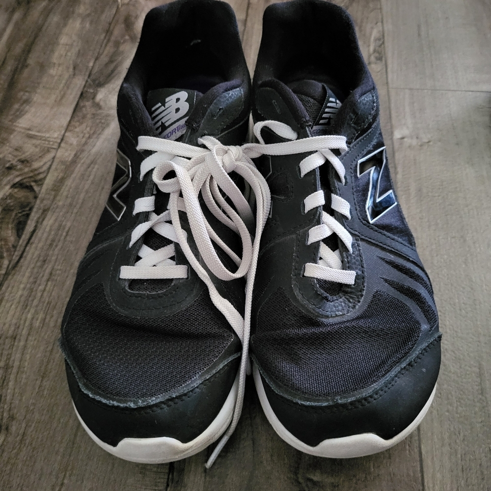 New Balance black/white 496v3 Cush Walking Shoe Sz 10